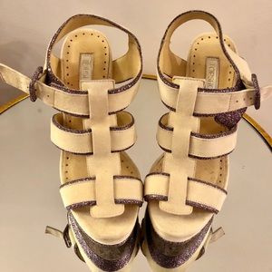 Top Shop suede platform heels